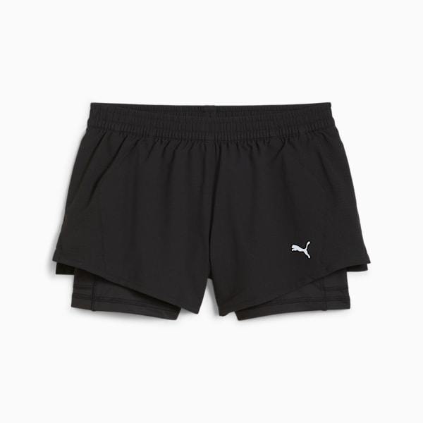 Shorts Mujer "2 en 1" PUMA RUN Velocity, PUMA Black, extralarge